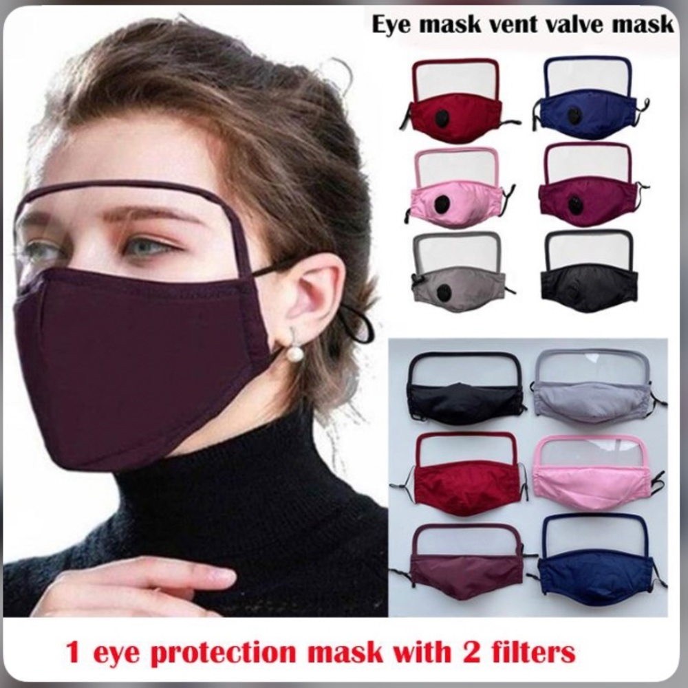 NEW Gray face Mask Full Face Eye shield - Picture 3 of 9